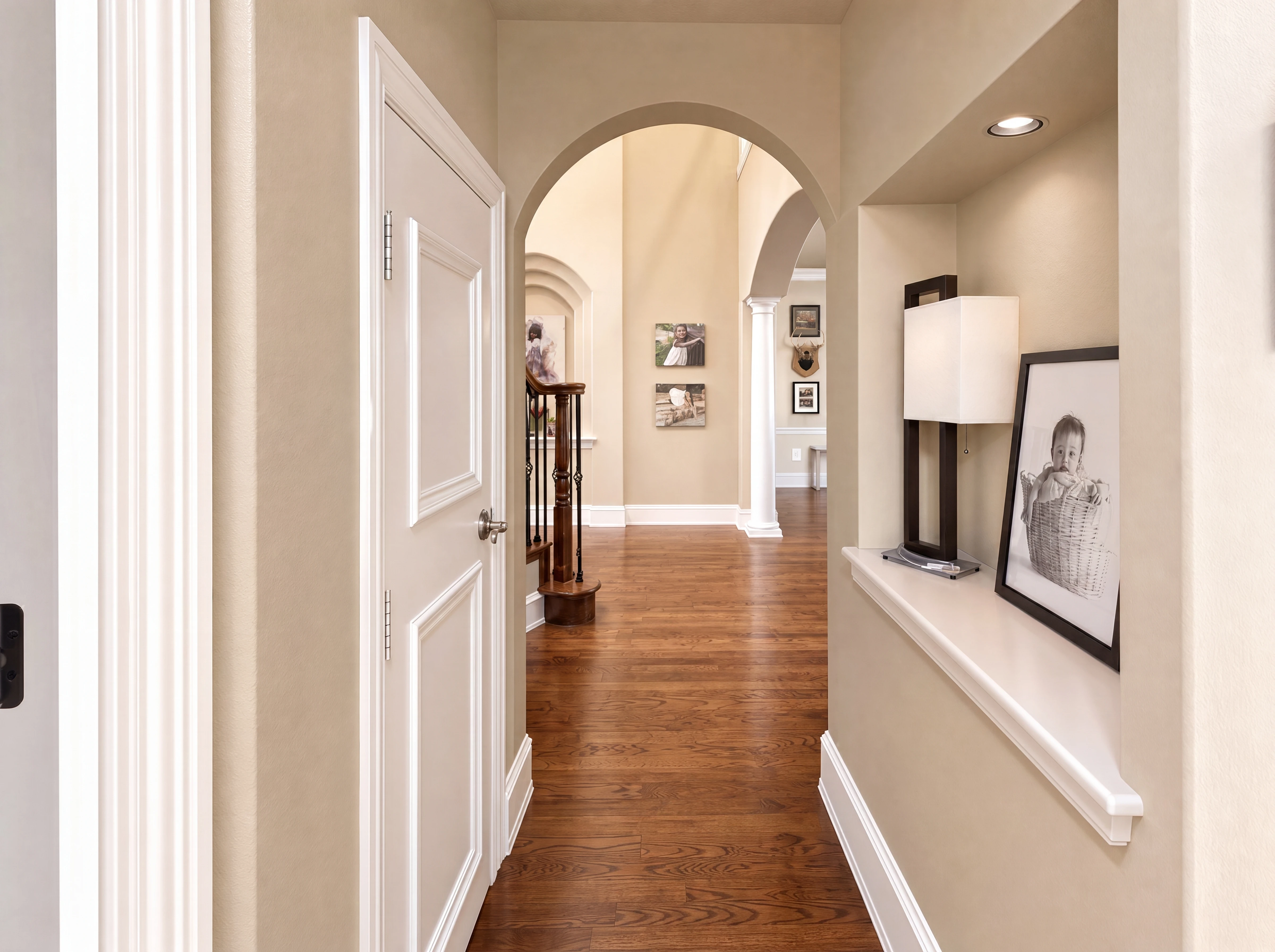 Hallway beside kitchen and laundry
