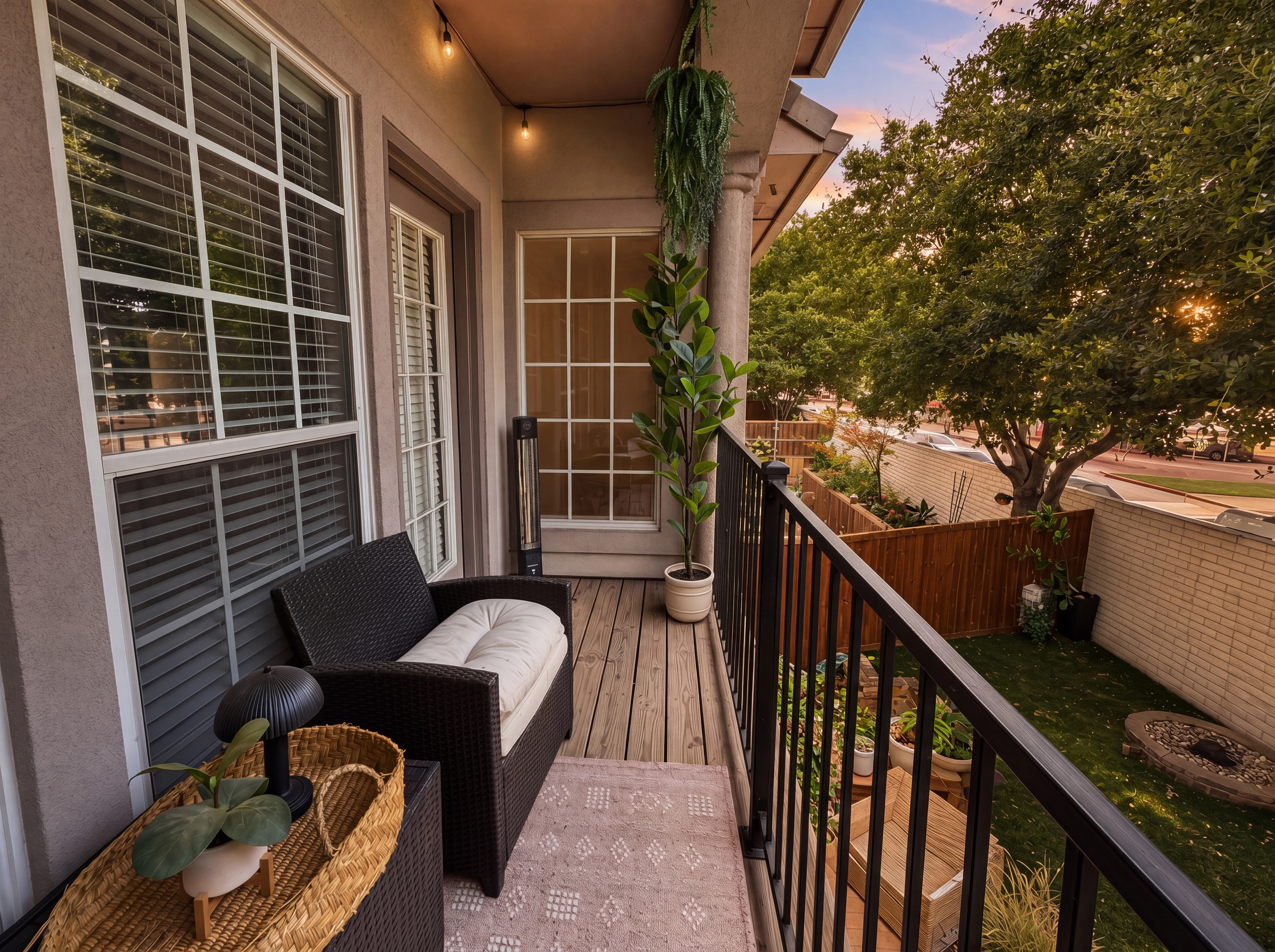 Walkout balcony off one of the upstairs bedrooms